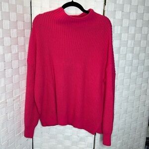 Pink Long Sleeve Knit Sweater SZ Large